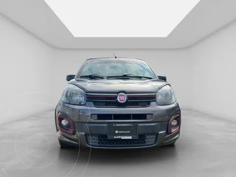 Fiat Uno Sporting usado (2020) color Gris Oscuro financiado en mensualidades(enganche $38,500 mensualidades desde $4,683)