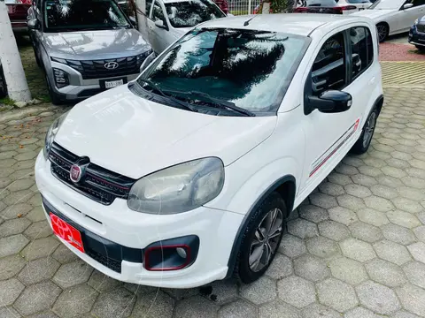 Fiat Uno Sporting usado (2018) color Blanco financiado en mensualidades(enganche $36,819 mensualidades desde $3,270)