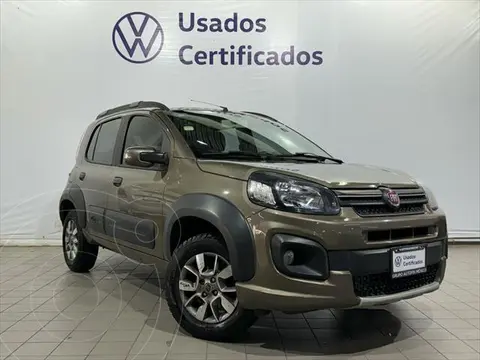 Fiat Uno Way usado (2020) color Verde Oscuro financiado en mensualidades(enganche $59,678 mensualidades desde $5,441)