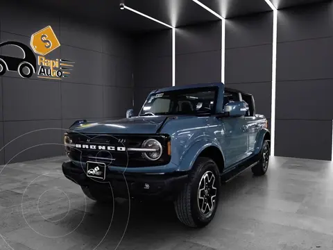 Ford Bronco Outer Banks 4 Puertas usado (2022) color Azul financiado en mensualidades(enganche $205,520 mensualidades desde $25,590)