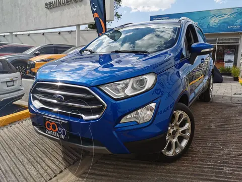 Ford Ecosport Titanium usado (2020) color Azul financiado en mensualidades(enganche $88,750 mensualidades desde $7,521)