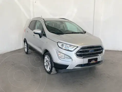 Ford Ecosport Titanium usado (2020) color plateado financiado en mensualidades(enganche $73,906 mensualidades desde $5,698)