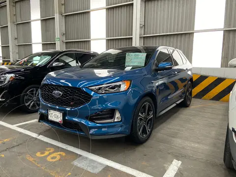 Ford Edge ST 2.7L usado (2019) color Azul Metalico financiado en mensualidades(enganche $189,000 mensualidades desde $16,000)