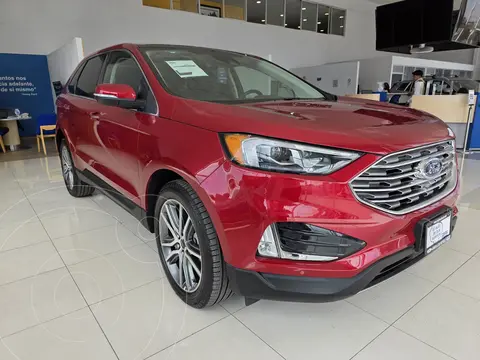 Ford Edge Titanium usado (2024) color Rojo financiado en mensualidades(enganche $234,595 mensualidades desde $20,590)