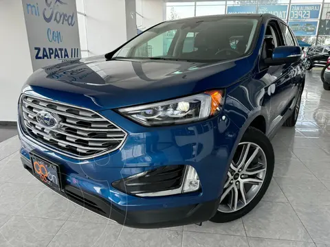 Ford Edge Titanium usado (2023) color Azul financiado en mensualidades(enganche $251,790 mensualidades desde $19,254)