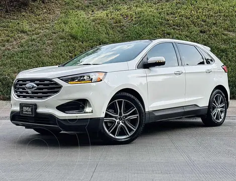 Ford Edge Titanium usado (2021) color Blanco financiado en mensualidades(enganche $133,800 mensualidades desde $10,436)