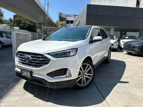 Ford Edge Titanium usado (2022) color Blanco financiado en mensualidades(enganche $140,800 mensualidades desde $15,807)