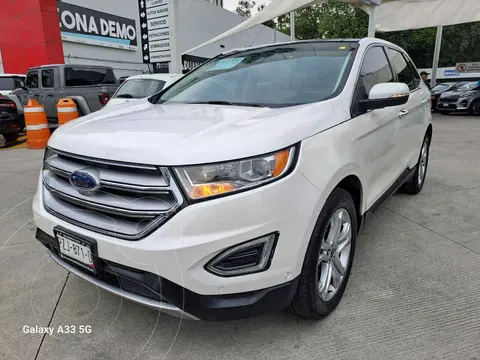 Ford Edge Titanium usado (2018) color Blanco financiado en mensualidades(enganche $91,200 mensualidades desde $10,429)