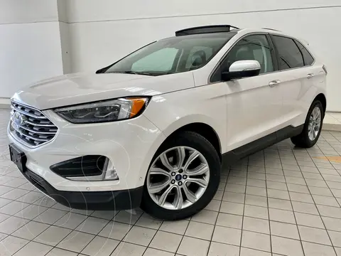 Ford Edge Titanium usado (2019) color Blanco Platinado financiado en mensualidades(enganche $560,000)