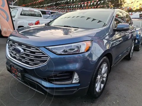 Ford Edge Titanium usado (2019) color Azul financiado en mensualidades(enganche $94,012 mensualidades desde $7,189)