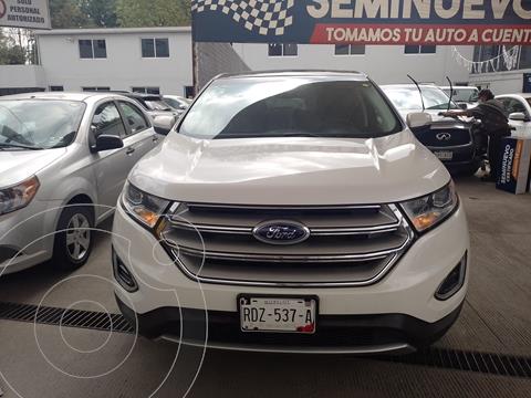Ford Edge SEL PLUS usado (2015) color Blanco financiado en mensualidades(enganche $68,400)