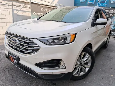 Ford Edge Titanium usado (2019) color Blanco financiado en mensualidades(enganche $118,265 mensualidades desde $9,044)