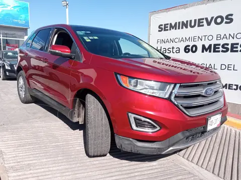 Ford Edge SEL PLUS usado (2017) color Rojo financiado en mensualidades(enganche $111,250 mensualidades desde $11,218)
