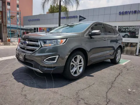 Ford Edge Titanium usado (2016) color Gris financiado en mensualidades(enganche $89,750 mensualidades desde $6,563)