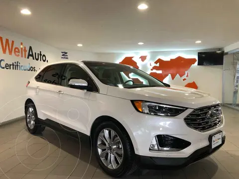 Ford Edge Titanium usado (2019) color Blanco financiado en mensualidades(enganche $152,500 mensualidades desde $25,135)