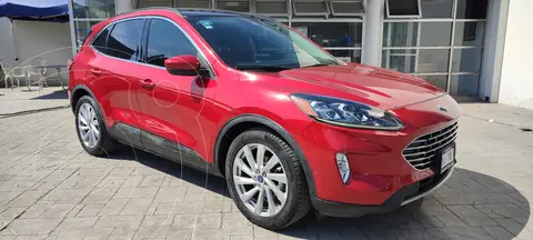 Ford Escape Hibrida Titanium usado (2020) color Rojo Cerezo financiado en mensualidades(enganche $142,225 mensualidades desde $12,675)