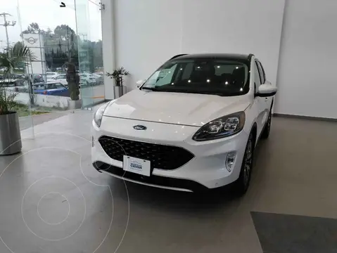 Ford Escape Hibrida Titanium usado (2022) color Blanco financiado en mensualidades(enganche $103,378 mensualidades desde $11,725)