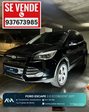 Ford Escape 2.0L SE EcoBoost 4x2 usado (2017) color Negro precio $7.780.000