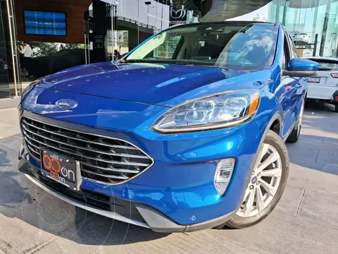Ford Escape Titanium EcoBoost usado (2022) color Azul financiado en mensualidades(enganche $122,898 mensualidades desde $9,398)