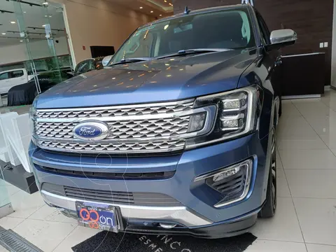 Ford Expedition Platinum Max 4x4 usado (2020) color Azul financiado en mensualidades(enganche $253,152 mensualidades desde $19,358)