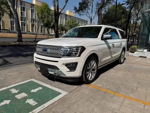 Ford Expedition Platinum 4x4 MAX usado (2019) color Blanco financiado en mensualidades(enganche $206,266 mensualidades desde $21,950)