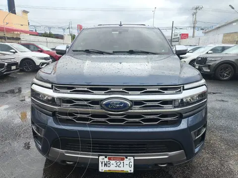 Ford Expedition Platinum Max 4x4 usado (2023) color Azul financiado en mensualidades(enganche $230,000 mensualidades desde $25,560)