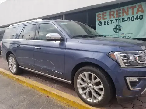 Ford Expedition Platinum Max 4x4 usado (2018) color Azul financiado en mensualidades(enganche $198,000 mensualidades desde $41,795)