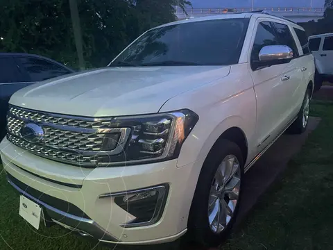 Ford Expedition Platinum 4x4 MAX usado (2019) color Blanco financiado en mensualidades(enganche $184,000 mensualidades desde $23,217)