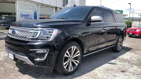 Ford Expedition Platinum 4x4 MAX usado (2020) color Negro financiado en mensualidades(enganche $235,200 mensualidades desde $25,660)