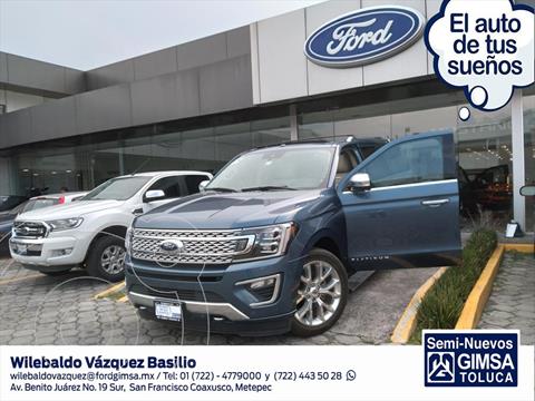 Ford Expedition PALTINUM MAX 4X4 usado (2018) color Azul Electrico precio $900,000
