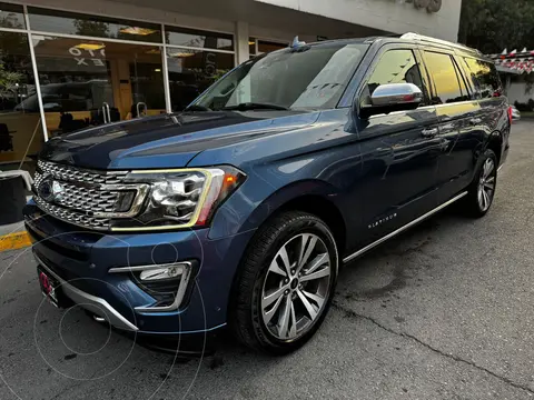 Ford Expedition Platinum Max 4x4 usado (2020) color Azul financiado en mensualidades(enganche $216,638 mensualidades desde $16,566)
