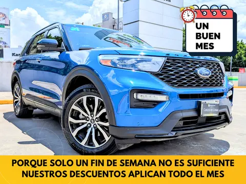 Ford Explorer ST 3.0L usado (2021) color Azul precio $709,800