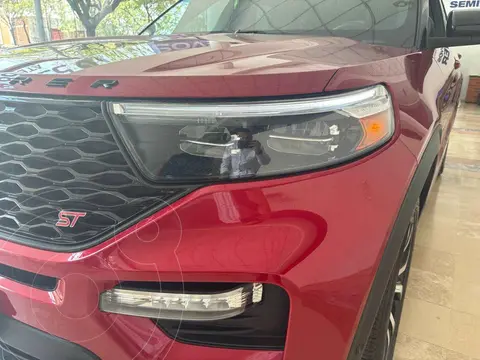Ford Explorer ST 3.0L usado (2022) color Rojo financiado en mensualidades(enganche $219,838 mensualidades desde $23,394)