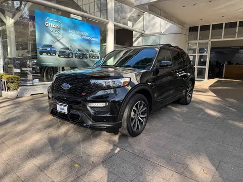 Ford Explorer ST 3.0L usado (2021) color Negro financiado en mensualidades(enganche $221,316 mensualidades desde $23,551)