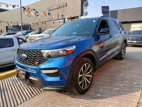 Ford Explorer ST 3.0L usado (2022) color Azul financiado en mensualidades(enganche $198,380 mensualidades desde $15,170)