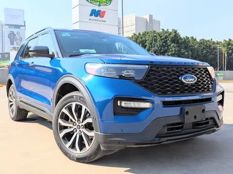 Ford Explorer ST 3.0L usado (2021) color Azul financiado en mensualidades(enganche $296,696 mensualidades desde $12,746)