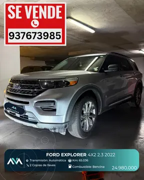 Ford Explorer 2.3L XLT Ecoboost Aut usado (2022) color Plata precio $24.980.000
