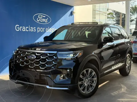 Ford Explorer 2.3L Platinum AWD nuevo color Negro financiado en cuotas(pie $10.400.000)