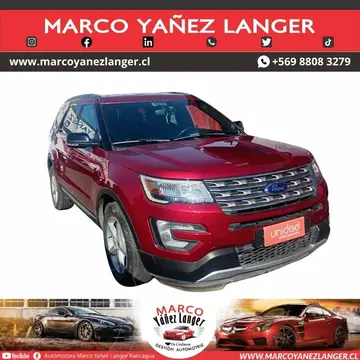 Ford Explorer 3.5L XLT 4x2 usado (2018) color Rojo precio $15.790.000