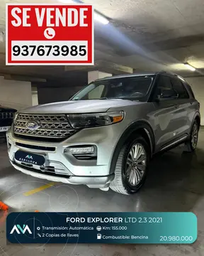 Ford Explorer 2.3L Limited Ecoboost Aut usado (2021) color Blanco precio $20.980.000