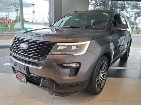Ford Explorer Sport 4x4 usado (2019) color Gris financiado en mensualidades(enganche $153,962 mensualidades desde $11,773)