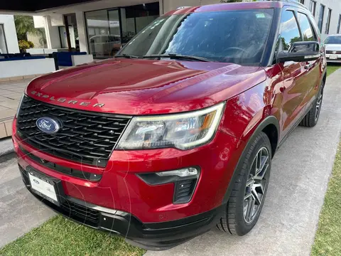Ford Explorer Sport 4x2 Aut usado (2019) color Rojo financiado en mensualidades(enganche $125,000 mensualidades desde $15,019)
