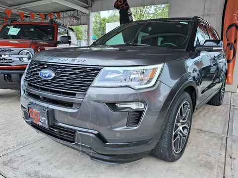Ford Explorer Sport 4x4 usado (2019) color Gris financiado en mensualidades(enganche $153,962 mensualidades desde $11,773)