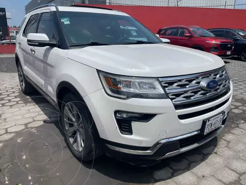 Ford Explorer Limited 4x2 3.6L usado (2018) color Blanco financiado en mensualidades(enganche $112,875 mensualidades desde $9,531)