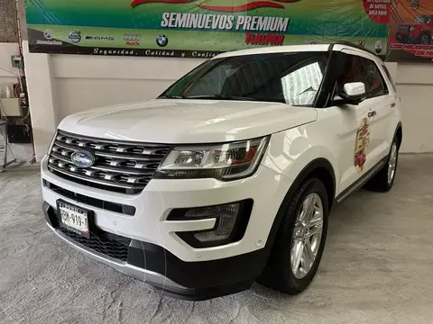 Ford Explorer Limited 4x4 usado (2017) color Blanco Oxford precio $449,900