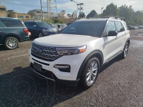 Ford Explorer Limited 4x2 4.6L V8 usado (2020) color Blanco financiado en mensualidades(enganche $122,976 mensualidades desde $13,417)