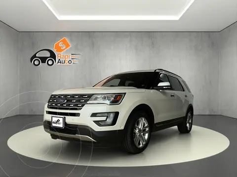 Ford Explorer Limited 4x4 usado (2017) color Blanco Oxford financiado en mensualidades(enganche $84,784 mensualidades desde $12,626)
