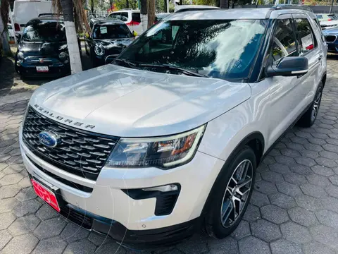 Ford Explorer Sport 4x2 Aut usado (2019) color Plata financiado en mensualidades(enganche $144,319 mensualidades desde $12,819)