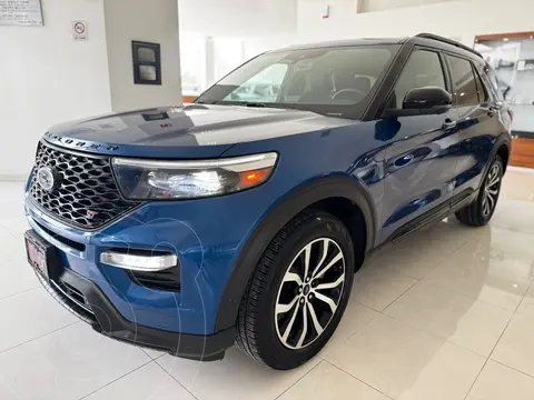 Ford Explorer Platinum 4x4 usado (2020) color Azul Marino financiado en mensualidades(enganche $168,678 mensualidades desde $12,899)