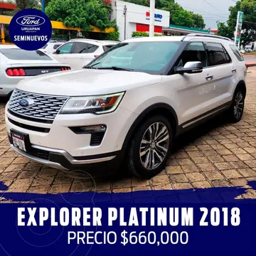 Ford Explorer Platinum 4x4 usado (2018) color Blanco precio $6,500,000
